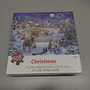 CGRLVDXW Christmas Puzzles 500 Piece, Christmas Night in Winter 500 Piece Puzzles, Jigsaw Puzzle for Adults Challenging Perfect for Holiday 27x 20inch