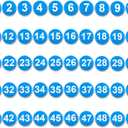 1-50 Magnetic Numbers, 0.8" Multi-Use Numbered Magnets