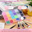 Colorful DIY Resin Rhinestone Kit for Bedazzling,Resin Jelly Rhinestones for Bedazzling,Multicolor 3mm Flatback Gems for Diamond Art, Bedazzler Kit with 3Pcs Jewelry Glue for Nail Art (32000)