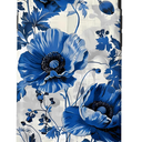 Floral Pattern with Blossoms in Blue and White, A Poppy Case for iPhone SE (2020) / 7 / 8
