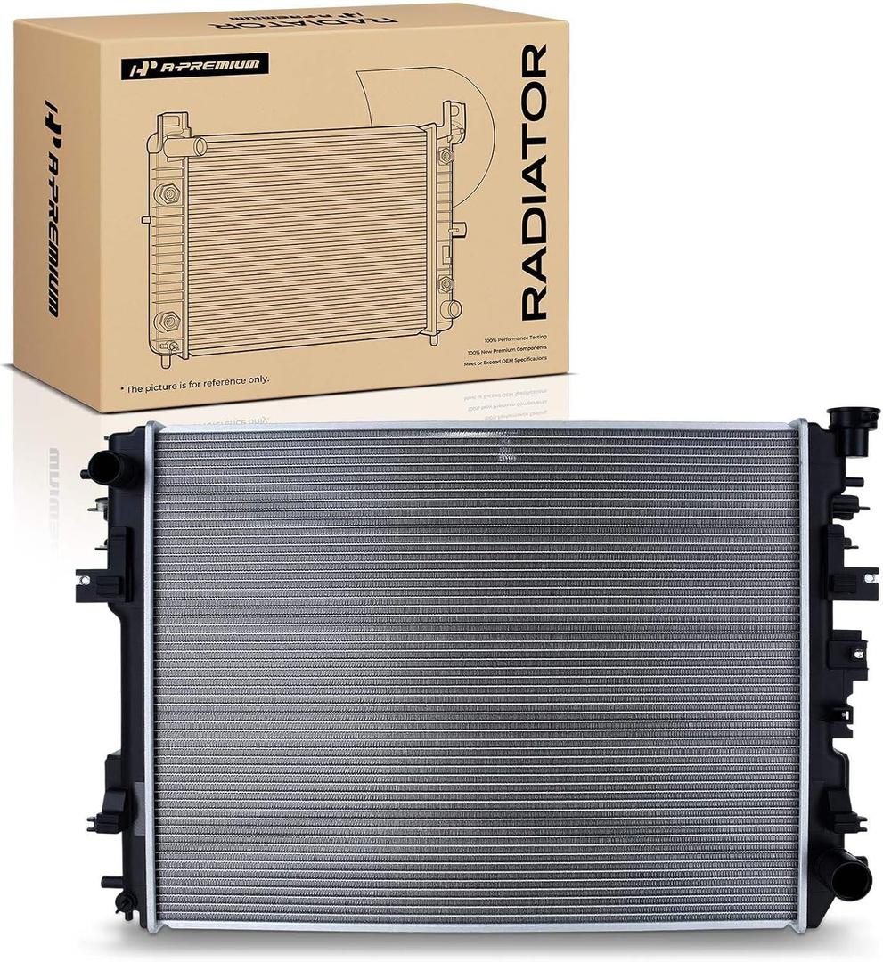 A-Premium Engine Coolant Radiator Assembly Compatible with Dodge Ram 1500, Ram 2500 2009-2010 & Ram 1500 2011-2018, 1500 Classic 2019-2022, 2500/3500 2011-2013, 3.7L 4.7L 5.7L, Replace# 55056858AB