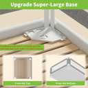yulongtengfei 3-Piece Califormia King Size Bed Rail for Toddlers - Adjustable Baby Bed Rail Guard, Kids Safety for Califormia King Size Bed (82.7"x82.7"x70.8"-Grey)