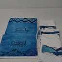 Bencailor 6 Pcs Teal Kitchen Towels Turquoise Dish Hand Towels Farmhouse Absorbent Tea Washcloth for Bathroom Kitchen Fall Autumn Decor 24 x 16''