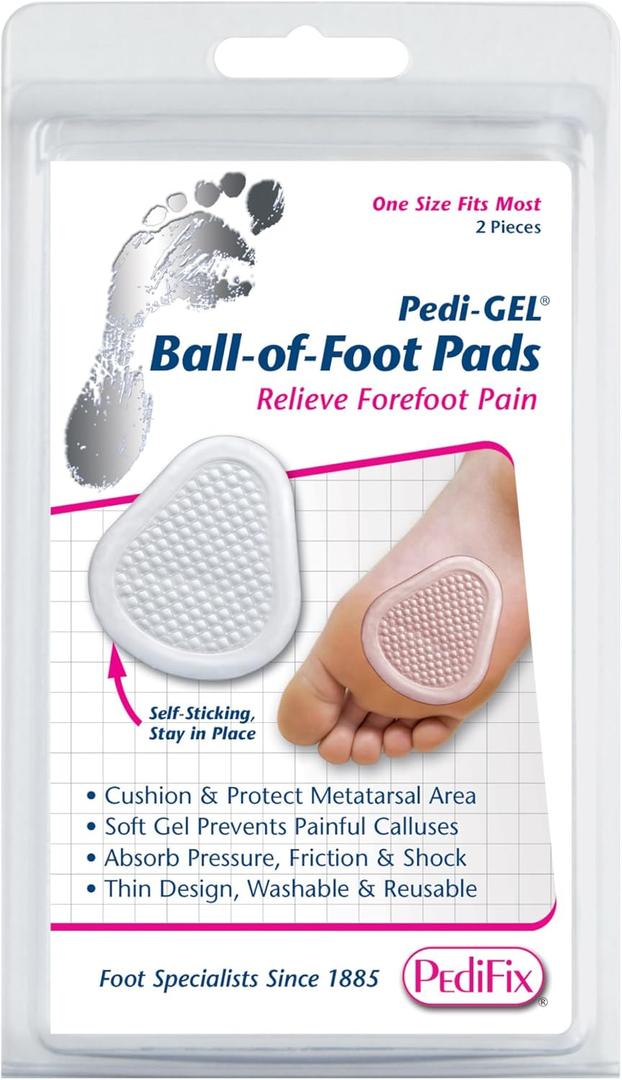 PediFix Pedi-gel Ball-of-foot Pad, 2-Count (White)
