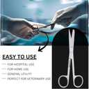 5.5” Surgical Shears – Stainless Steel Sharp/Blunt Tip with Tension Control & Comfort Grip – Multi-Purpose Operating Scissors, Medical Tool for Clinical, First Aid & Home Use – MP-0366 (1 Pc)