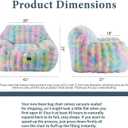 Giant Bean Bag Chair,Oversized Plush Comfy Bean Bag Sofa for Adults and Kids,Ultra Soft Living Room Bedroom Game Room Bean Bags with Armrests-Rainbow, XL Sofa Chair