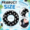 4 Pcs Adults Inflatable Swimming Ring, Polka Dots Themed Pool Floats, Inflatable Tubes for Adults, Pool Float, Beach Lake River Summer Decor Swimming Party