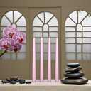 24 Pack Pink 10-Inch Taper Candles, Unscented & Smokeless Dripless Candlesticks 7-8H Long Burn Time - Paraffin Wax Ideal for Wedding, Holiday, Dinner Table, Home Decor, Parties, Christmas