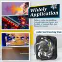 Internal Cooling Fan for Xbox Series X Console Cooler Replacement CPU Cooling Fan with Repair Tools(5 Blades)