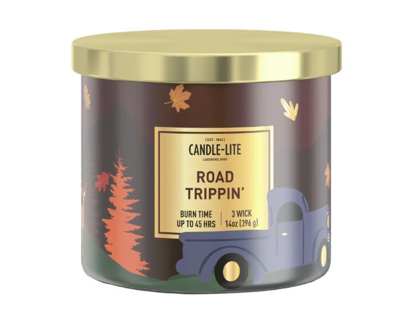 ROAD TRIPPIN' 3-WICK 14OZ JAR CANDLE