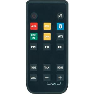 Replacement Remote Control Commander Compatible with Blackweb Soundbar BWA18SB001 37"- 2.1 Channel Sound Bar