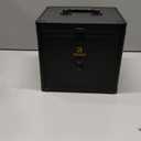 Relavel Makeup Bag with LED Mirror, Dual Layer Cosmetic Train Case with Light up Mirror Large Travel Makeup Artist Organizer Bag for Women with Adjustable Dividers & Nail Polish Organizer, Black