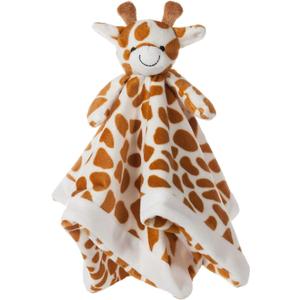 Apricot Lamb Luxury Snuggle Plush Cute Giraffe Infant Stuffed Animals Security Blanket Nursery Character Blanket (Yellow Giraffe, 14 Inches)