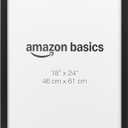 Amazon Basics Rectangular Wood Poster Frame, 18" x 24", Black