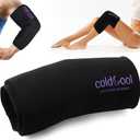 Coldcool Knee Ice Pack Wrap for Injuries, Reusable Gel Cold Packs Brace 360 Compression Sleeve for Elbow, Ankle & Calf - Flexible Cold Wrap Recovery for Meniscus, ACL, MCL Pain Relief.