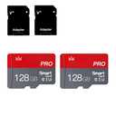 128GB Micro Memory Card Class 10 Memory Cards High Speed Mini TF Card with Adapter for Smartphones/Tablet/Drone/Game Console(2-Pack)