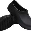 LIPROFE mens Slip Shoes,clogs (8.5 Women/6 Men, Black-1)
