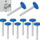 10 Pack 7" Stem Blue 2" Nylon Garage Door Roller with Protective Sealed-Cap(Dustproof), Ultra Quiet & Long-Lasting, Commercial High Load Capacity, Double Sealed Bearings