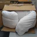 Dual Layer 3 Inch Memory Foam Mattress Topper California King Size, 2 Inch Cooling Gel Memory Foam Plus 1 Inch Pillow Top Mattress Pad Cover, with 8-21 Inch Deep Pocket, White 