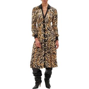 Ronny Kobo Women's Maxi Hana Dress (Large, Mixed Zebra Cheeta)