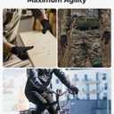 KEMIMOTO Safety Work Gloves for Men/ Women, Touchscreen Tactical Gloves with Foam Padding Protection, Breathable & Lightweight, for Mechanic, Gardening, Bike, Construction, Yard Work (Black-L)