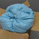 downluxe Queen Comforter Set - Turquoise and Grey Queen Comforter, Soft Bedding Sets for All Seasons -3 Pieces - 1 Comforter (88"x92") and 2 Pillow Shams(20"x26")