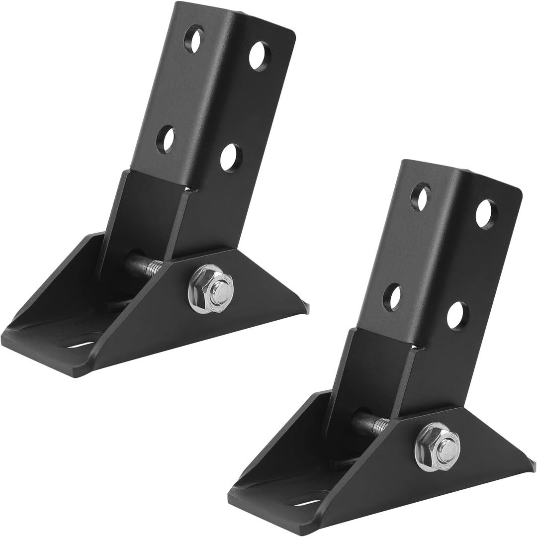 2 Pcs Adjustable Brace Fitting,180 Degree Turn Joint Connector Bracket,Solar Panel Bracket, Fits for 1-5/8" Post Channel0.2" Thick