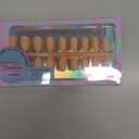 BTArtbox 160pcs Almond Plastic False Nails, Extra Short with Primer Cover, Jelly XCOATTIPS, 16 Sizes, Full Well Tips, Pressure Comfortable Wear, Last 28+ Days, Ideal Gift