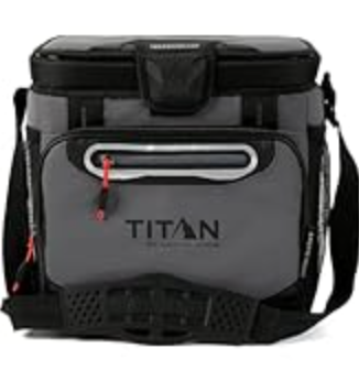 Titan 30 Can Cooler Tote, Keeps Ice Up to 3 Days | Insulated bag, leak proof lining, shoulder straps, water and stain repellent exterior, for camping, road trips, groceries