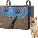 Anti Barking Devices, Ultrasonic Stop Barking Device Long Range 50ft, Barking Control Devices for Dog Training in Outdoor, 4 Modes Dog Bark Deterrent Devices, Dog Barking Silencer (Brown)