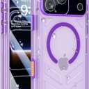 for iPhone 17 Pro Waterproof Case with Magsafe, Built-in [Camera & Screen Protector] [Lanyard], IP68 Water Proof Full Body Dustproof Heavy Duty Frosted Protective Phone Cover, 6.3" Purple