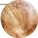 Wooden Handmade Round Chopping Board Cutting Serving Board for Home Kitchen | Wood Serving Board, Platter for Vegetables, Fruits, Cheese, Pizza- 13 Inches Dia