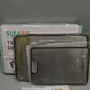 Titanium Cutting Board Double Sided Food Grade, Pure Titanium/PP for Kitchen, Cutting Board Easy to Clean[15.5*10.5+12*8.5] (Silver)