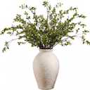Zeyune 6 Pcs Artificial Ficus Branches 40'' Long Spring Faux Eucalyptus Stems Plastic Fake Greenery Branches for Vase Filler DIY, Wedding Home Office Modern Minimalist Indoor Outdoor Decor, No Vase
