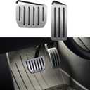 TPARTS Aluminum Self-Flip Lock Performance Pedal Sets Accelerator Brake Pedals Cover for Tesla Model 3 Highland 2024+/Model Y Juniper 2025+ Non-Slip Protector Accessories Foot Pedal Pad Replacement