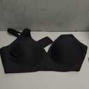 OEAK Womens Deep V Bras Wireless Comfortable Bra Supportive No Underwire Bras Tshirt Push Up Bralettes Plunge Seamless Bra (Black, XL)