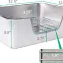 Stainless Steel Sifting Litter Box for Rabbit (XL)