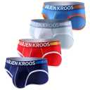 Arjen Kroos Men's Underwear 4 Pack Athletic Cotton Briefs Underpants with Contour Pouch, Size: Medium