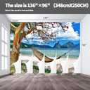 Peel Stick Wall Mural Wallpaper Ocean 136"x96" Decor G08