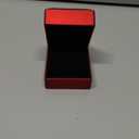 LED Ring Earring Box for Proposal, Wedding, Engagement， Luxury Jewelry Gift Box with LED Light, Jewellry Display Box (Red)