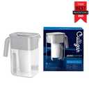 Culligan with ZeroWater Technology 10-Cup Water Filter Pitcher Includes 5-Stage Advanced Water Filter, IAPMO Certified to Reduce Lead, Total PFAS (Forever Chemicals), Mercury, Fluoride, and Chlorine