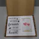 Pet Memorial Gifts for Dogs - Dog Memorial Gifts Picture Frame - Lost of Pet Sympathy Present, Pet Loss Remembrance Gift, Cat Passing Away Memorial Frame with Paw Print 4x6 Photo