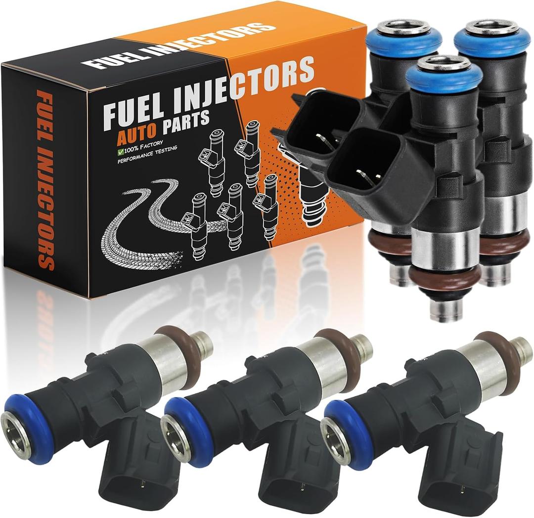 0280158091 Upgraded 4-hole Fuel Injectors Fit For:-Ford Taurus 2008-2012, Edge 2007-2010, Flex 2009-2012; For:-Mazda CX-9 2008-2015; For:-Lincoln MKZ 2007-2012; (6PCS) #Replace:CY0113250