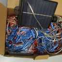 Solar American Flag Lights Outdoor, 420 LED Waterproof American Flag Net Lights 6.75FT x 3.53FT Patriotic Ornaments for Outdoor Home,Yard,Garden,Camping,Memorial Day,4th of July,Christmas Decorations