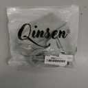 QINSEN Womens Sleeveless Double Lined Tank Tops High Neck Open Back Crop Tees Summer Tops, Smoke Green, S