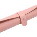 Multifunctional PU Leather Table Mat - DualSided and OilProof Desk Pad, Large Size Matcha (Pink + Cork)