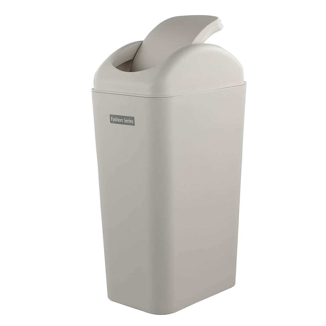 Ramddy Slim Trash Can, 14 Liter Modern Swing Garbage Bin