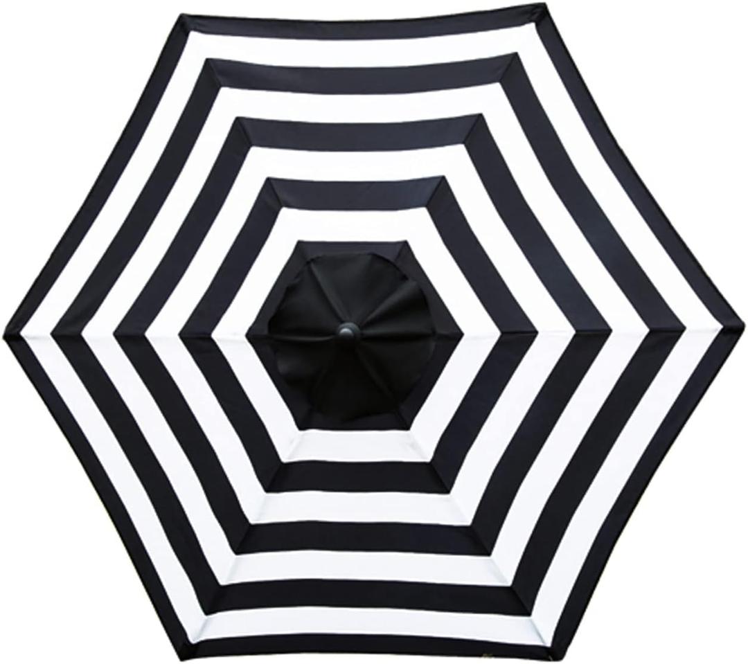Sunnyglade 7.5ft Patio Umbrella Replacement Canopy Market Umbrella Top Outdoor Umbrella Canopy with 6 Ribs