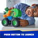 Paw Patrol: Rescue Wheels Rockys Recycle Truck, Toy Truck with Projectile Launcher and Collectible Action Figure, Kids Toys for Boys & Girls Ages 3+