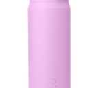 ZULU Powerfill Pro 24oz Stainless Steel Water Bottle with Quick Fill Lid, Triple Walled Vacuum Insulated Metal, Leak Proof Locking Lid, Sip and Chug, Reusable BPA Free, Sherbert